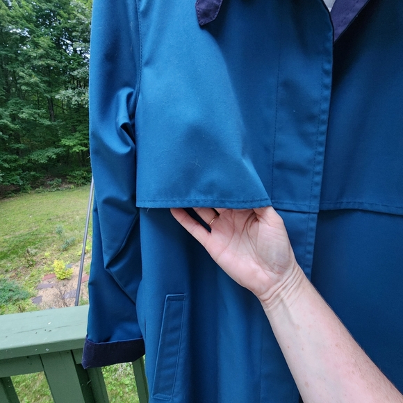 London Fog Vintage Maincoat Teal Size 10 - Picture 9 of 10